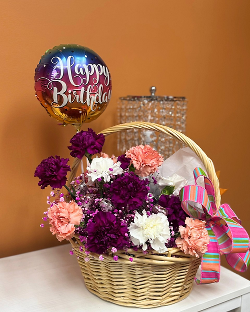 Discrete Floral Basket