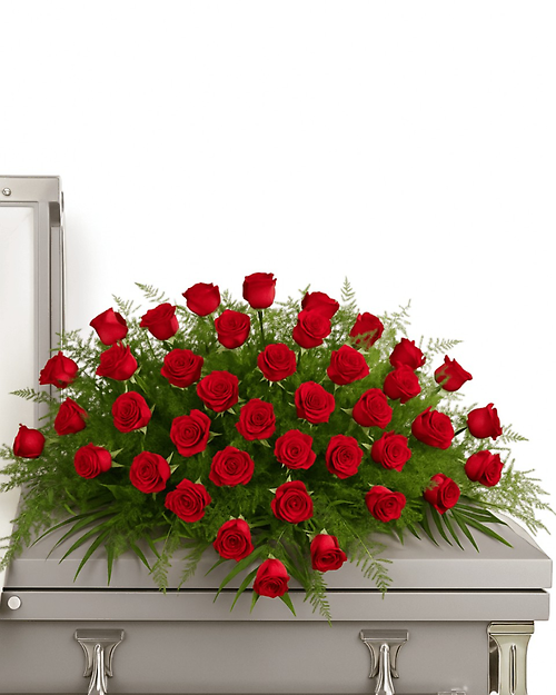 Forever in Our Hearts Casket Spray